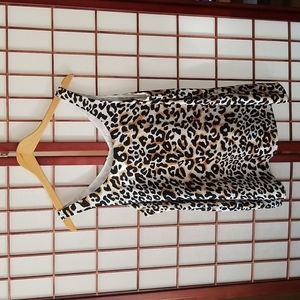 2/$30 Reitmans Chiffon Fashion Cami - Leopard Print Large